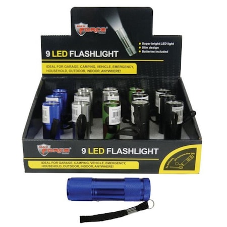 Superjock DDI 2182247 9 Led Promo Flashlight, 15PK SU3328669